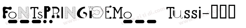 FONTSPRINGDEMO Tussi字体转换